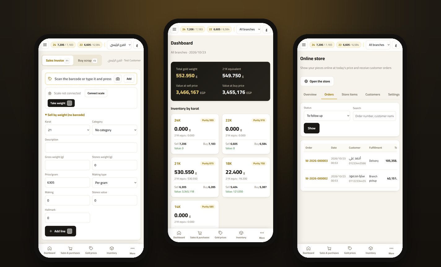 The Goldfay online edition on mobile