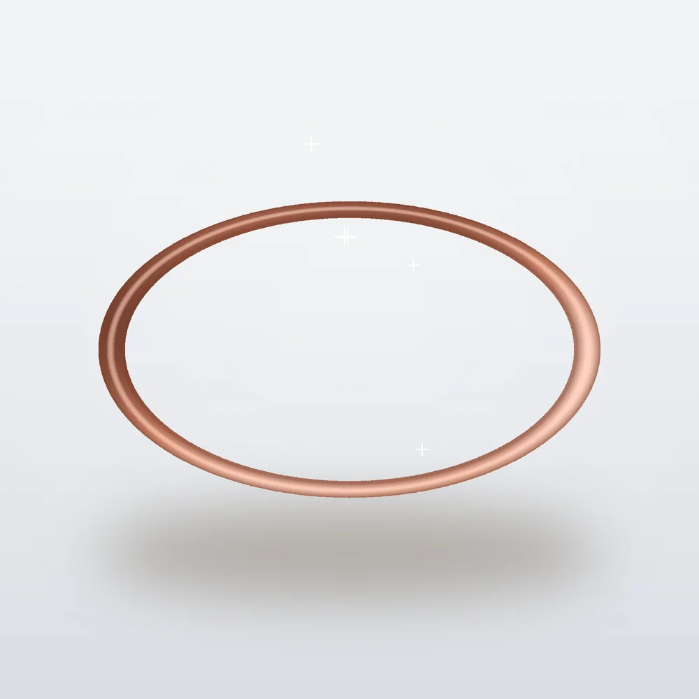 Slim rose gold bracelet