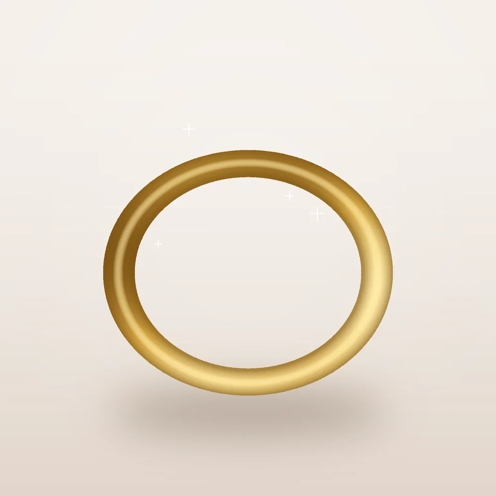 Mirror-polish wedding band